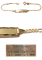 Preview: Gravurarmband Kind Gold
