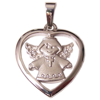 Schutzengel Herz silber