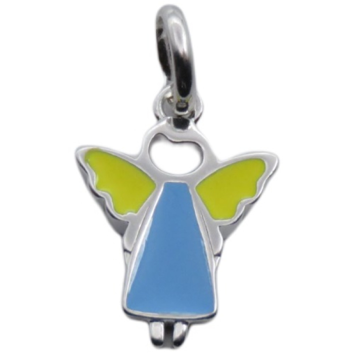 Engel Anhänger Taufschmuck hellblau