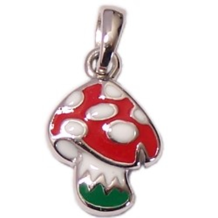 Kinderschmuck Kettenanhänger Fliegenpilz