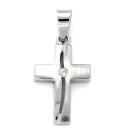 Kreuz silber Zirkonia
