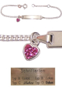 Mädchenarmband mit Name Silber